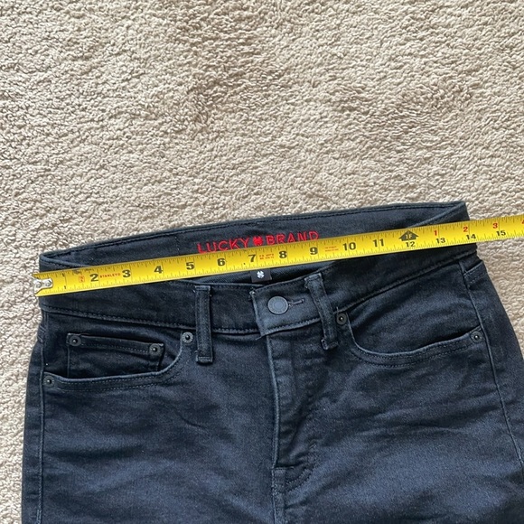 Lucky Brand Ava Mid Rise Skinny Jean Women’s 4/27 R Black Denim Closet Staple - Picture 6 of 11